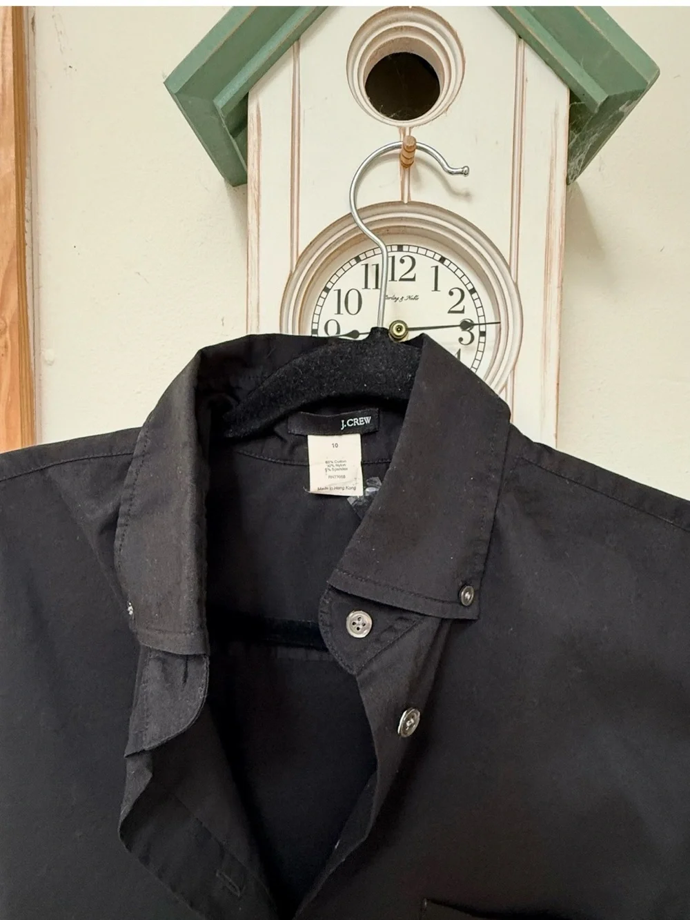 J. Crew Men's Dark Gray Long-Sleeve Button-Down Shirt
